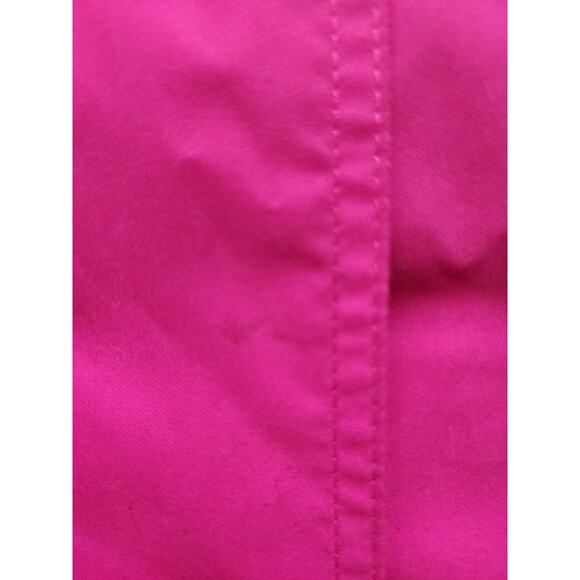 Land's End Women's XL(18-20) Pink Trench Coat w/Gingham-Patterned Lining - Picture 5 of 9